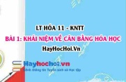 Phản ứng một chiều, phản ứng thuận nghịch là gì? hằng số cân bằng hóa học, các yếu tố ảnh hưởng? Hóa 11 bài 1 KNTT